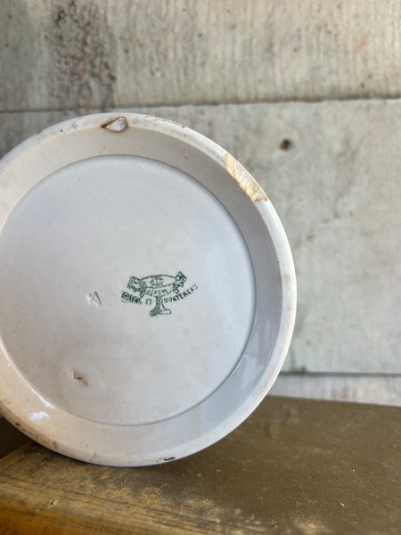 Vintage Creil Montereau French Confiture Pot