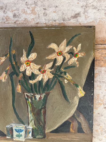 Daffodil Oil on Board