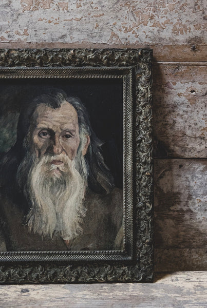 Framed Antique French Portrait