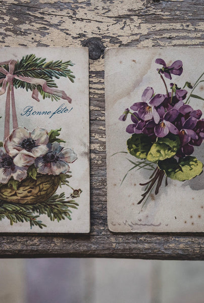 Vintage Floral Postcards