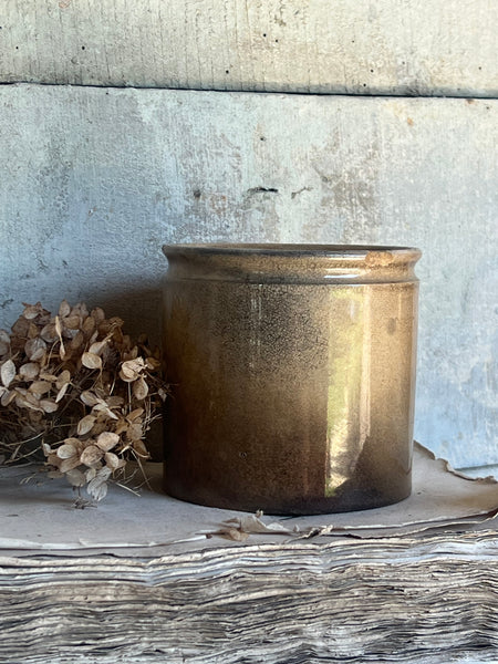 Chunky Buttery Antique Confiture Pot