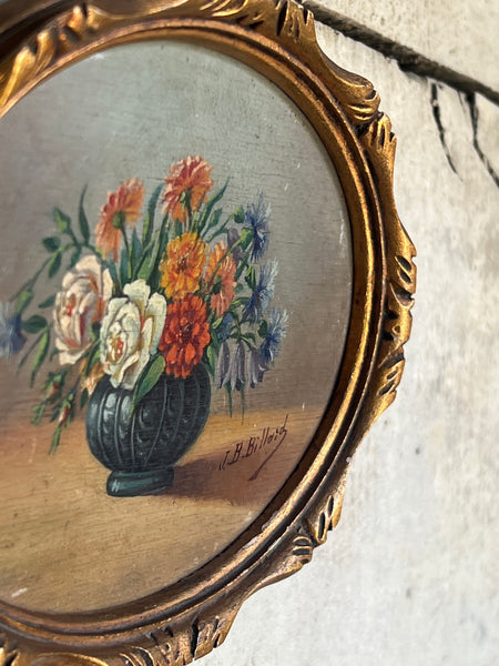 Sweet Framed Floral Oil