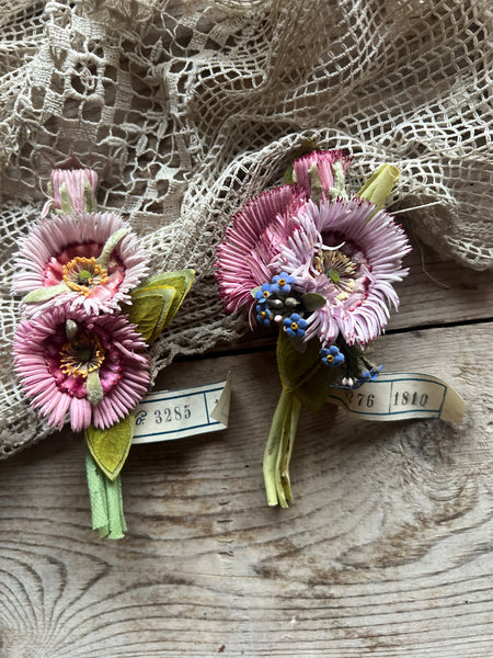 Antique French Fabric Flower