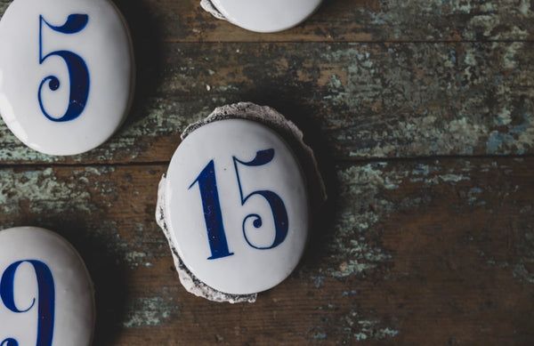 Antique Ceramic Numbers