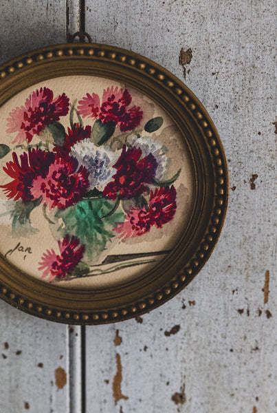 Small Framed Floral Painting