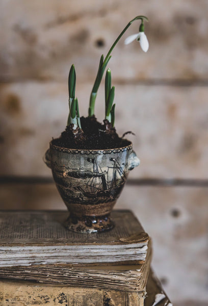 Antique Transferware Chalice
