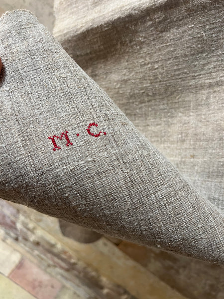 Vintage Thick French Linen