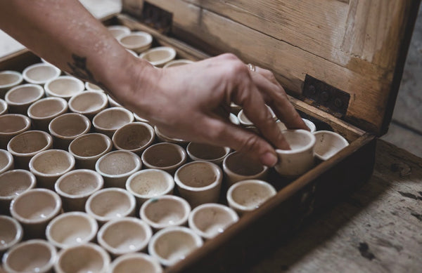 Vintage Escargot Stoneware Pots