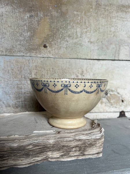 French Buttery Transferware Cafe Au Lait Bowl