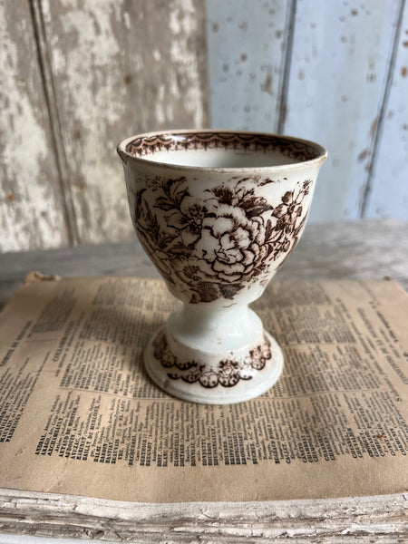 Antique French Transferware Chalice