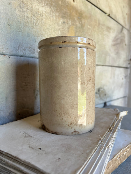 Beautifully Aged Crazed Confiture Pot