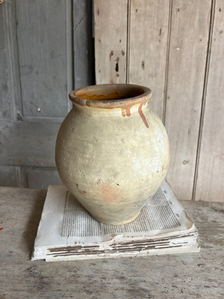 French Vintage Natural Earthenware Vase