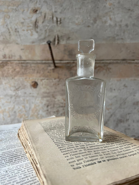 Vintage Parisian Glass Perfume Bottle