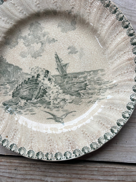 Terre De Fer Porcelain Boats Plate