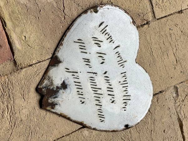 Vintage French Rustic Memorial Heart
