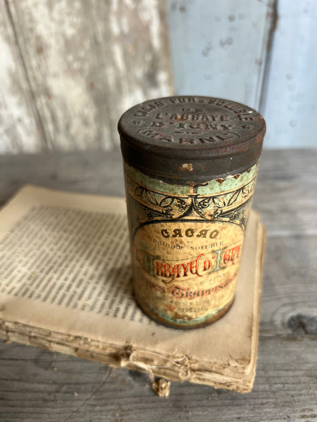Vintage Chocolate Powder Tin