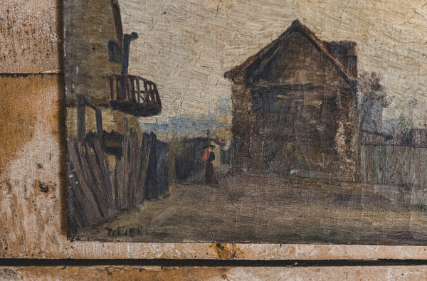 French Farm Oil Painting on Canvas