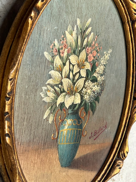 Sweet Framed Floral Oil