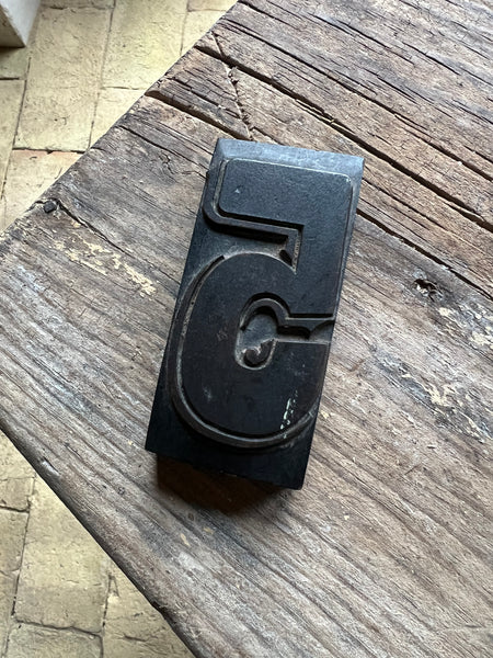 Vintage printing block
