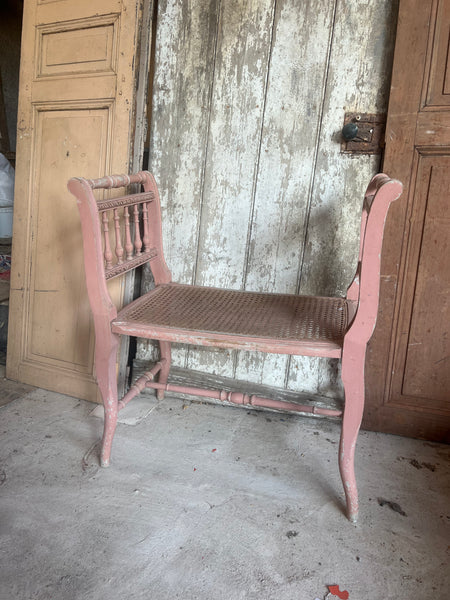 Vintage Chippy Paint Hall Seat