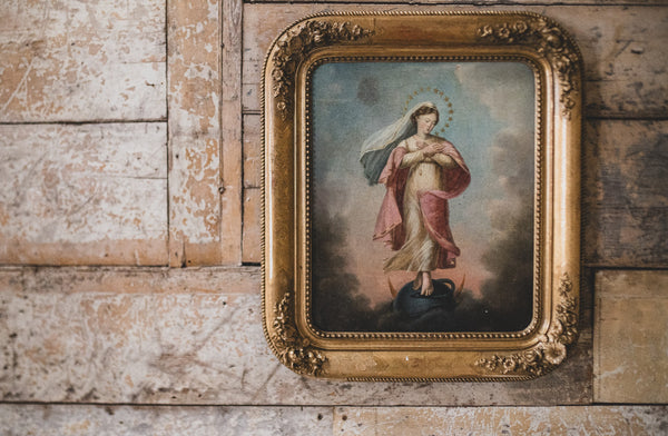 Antique French Oil Painting