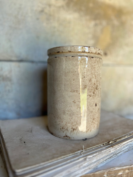 Beautifully Aged Crazed Confiture Pot