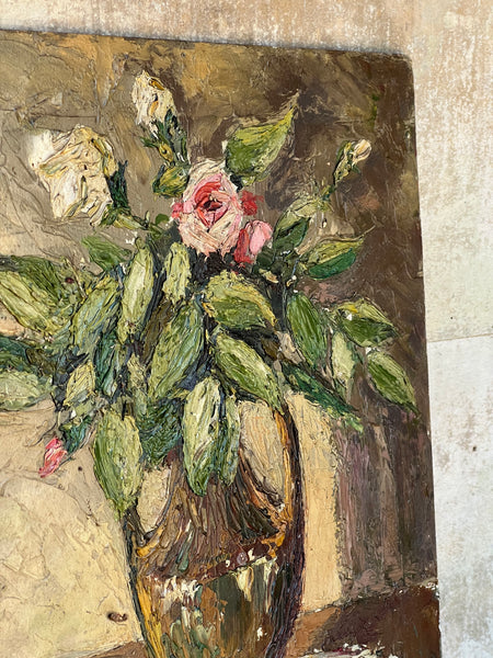 French Floral Oil Painting