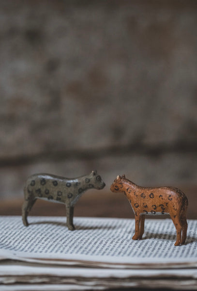 Sweet Vintage Wooden Leopards