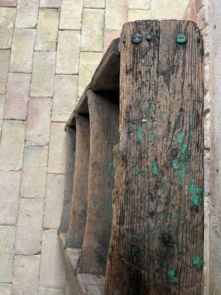 Large Vintage Rustic French Steps