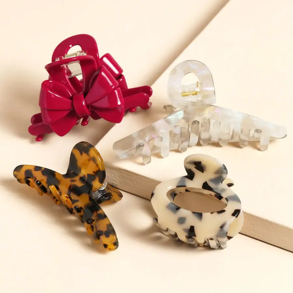 Lisa Angel Tortoiseshell Oval Hair Claw Clip