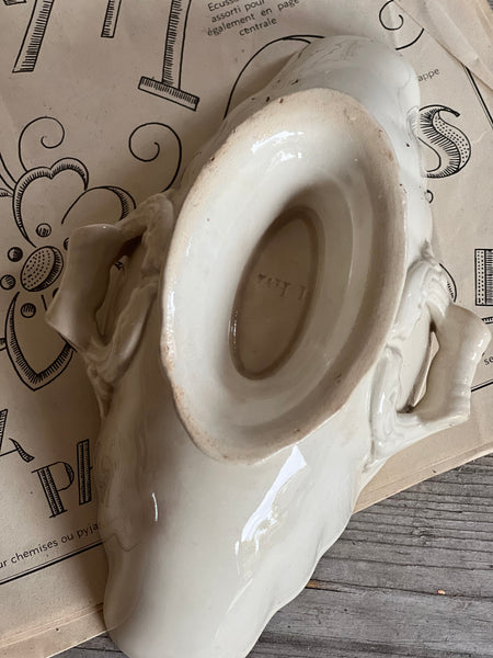 Buttery Toned Vintage French Sauce Dish