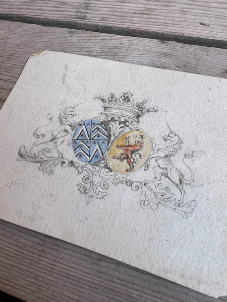 Beautiful French Vintage Sketch