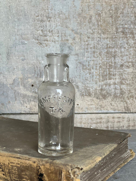 Vintage Mini Glass Branded Bottle