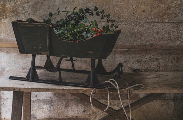 Antique Green Sleigh