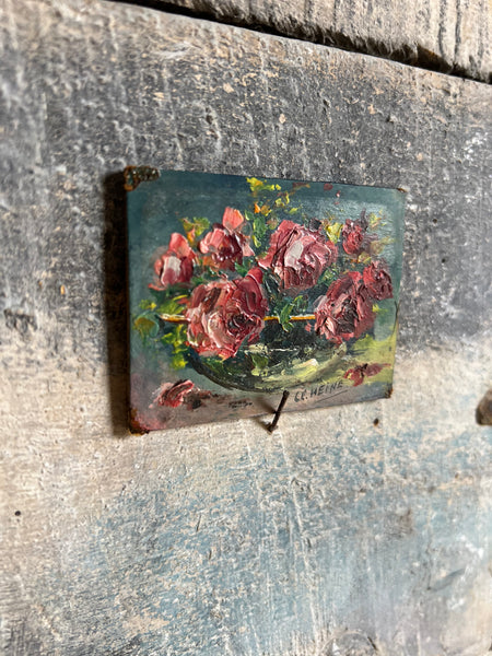 French Floral Oil Painting