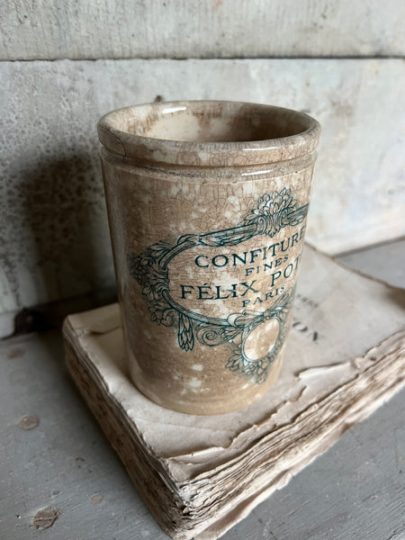 Vintage French Felix Potin Jar