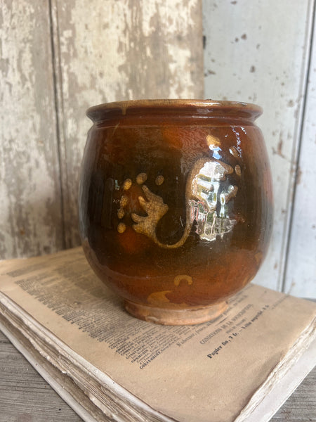 Rustic Glazed Earthenware Pot