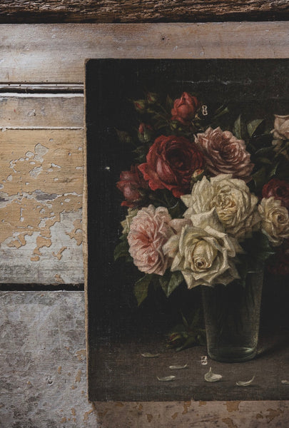 Floral Oil Painting on Canvas