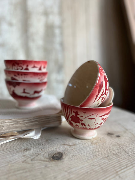 Rustic French Farmyard Cafe au Lait bowls