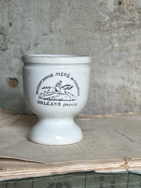 Antique Ironstone Cream Jar