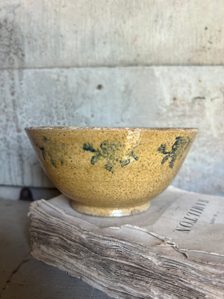 Vintage French Spongeware Bowl