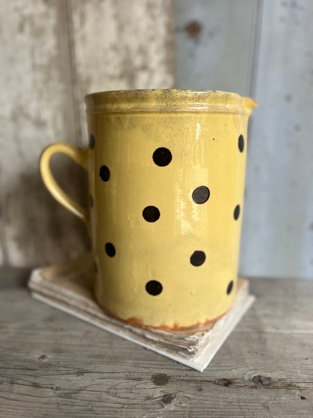 Large Dotty Antique Provençal Spotty Jug