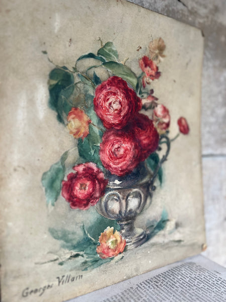 Floral Oil on Board