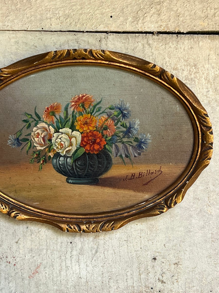 Sweet Framed Floral Oil