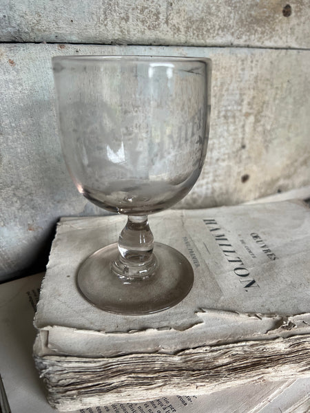 Vintage French Etched Glass