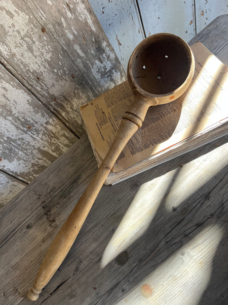 Vintage French Olive Spoon