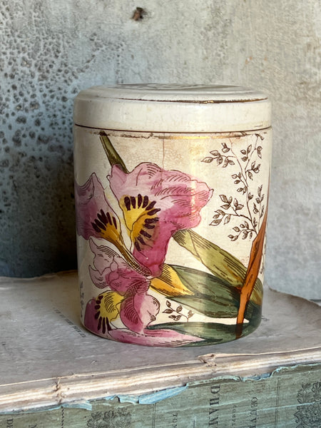 Beautiful Lidded Floral Pot