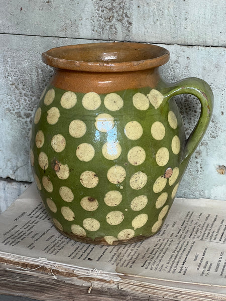 Stunning Spotted Green Pot
