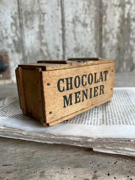 Medium Vintage Chocolat Menier Crate Box