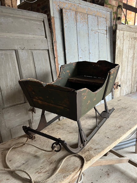 Antique Green Sleigh